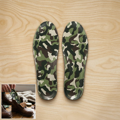 Pair of Wukusy premium cushion support insoles for shoes, size 42 to 45, showing soft foam padding and contoured design.