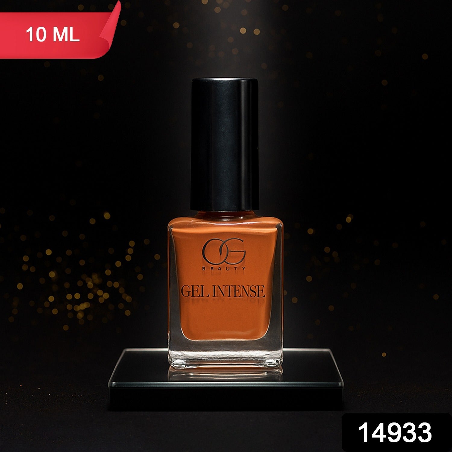 Wukusy Og Beauty Cocoa Bliss Gel Intense Nail Polish bottle, 10ml, with a sleek dark brown color and glossy finish.