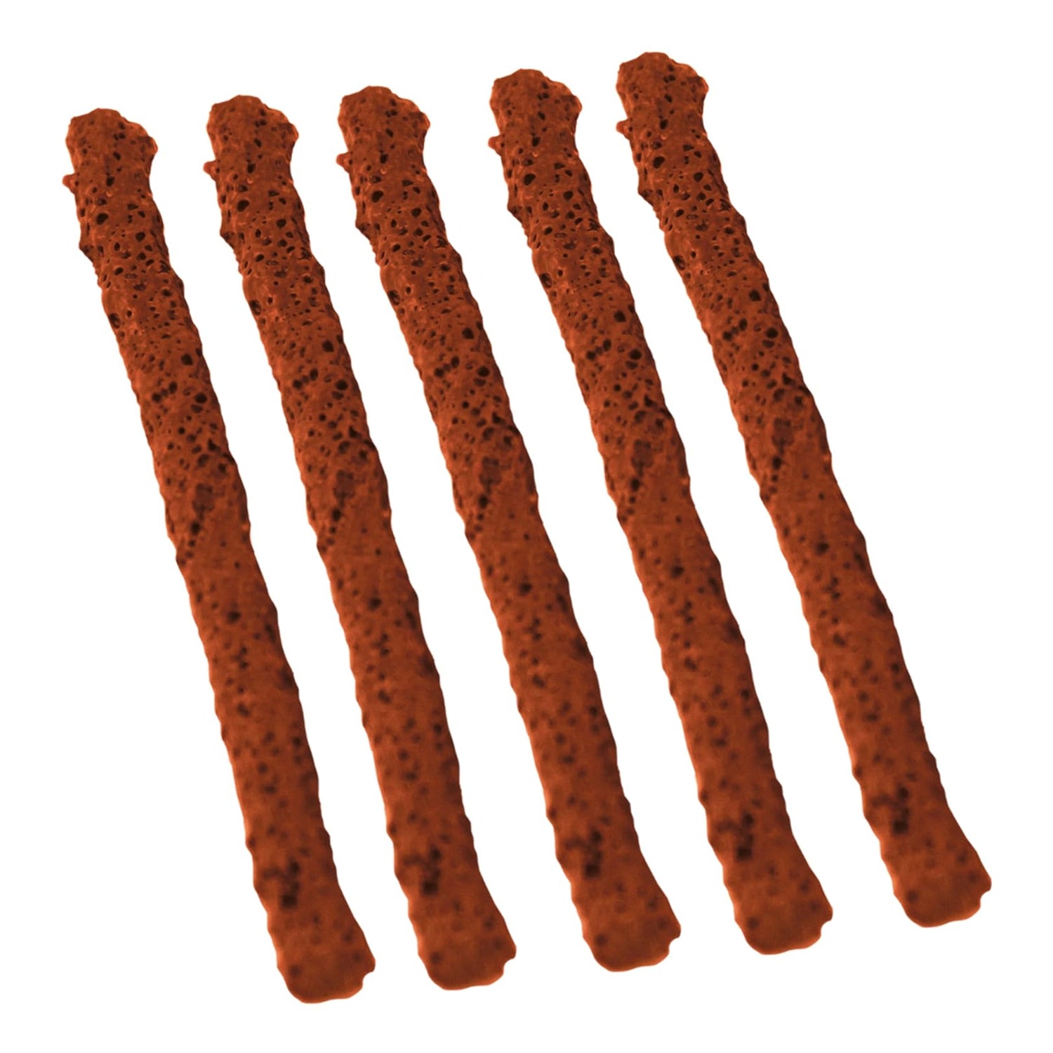 Set of five Wukusy brown tyre repair puncture seal strips for emergency flat tire repairs, shown in a close-up image.