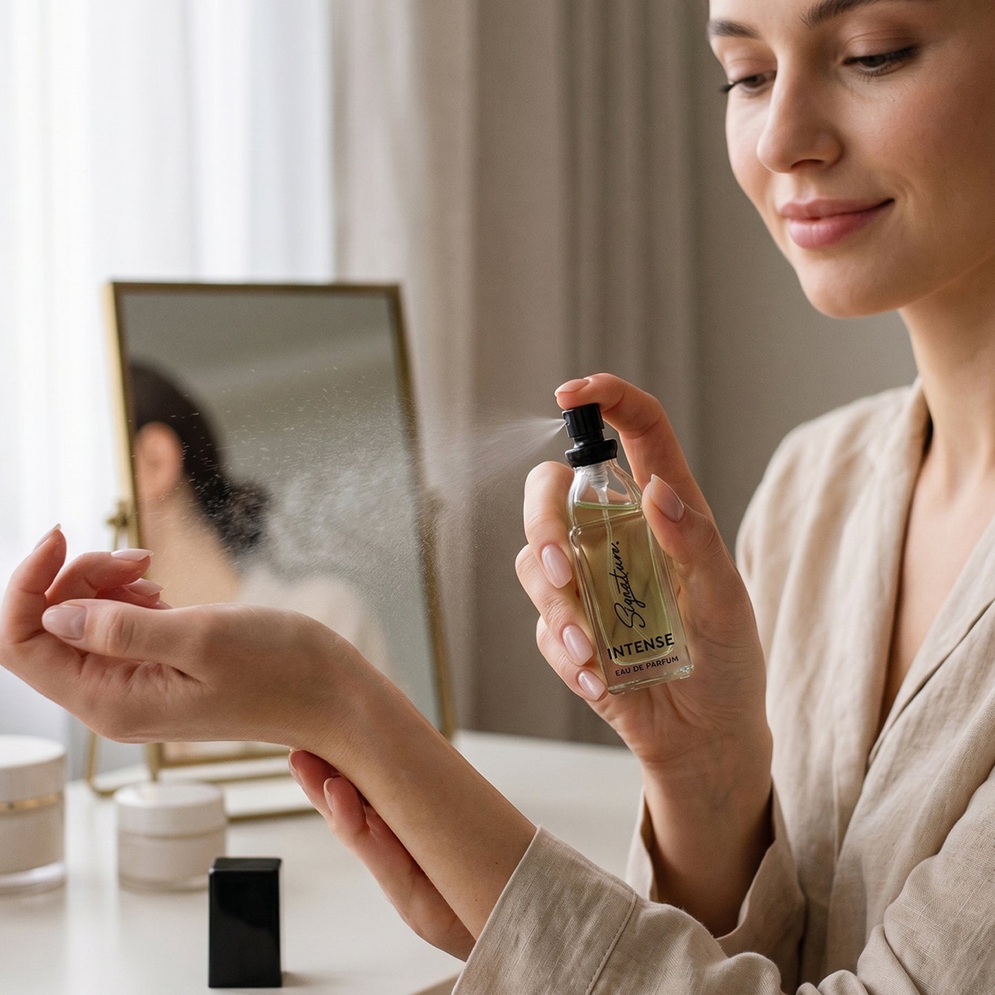 Wukusy Signature Luxury Perfume Gift Set with five 15ml bottles arranged in elegant packaging.