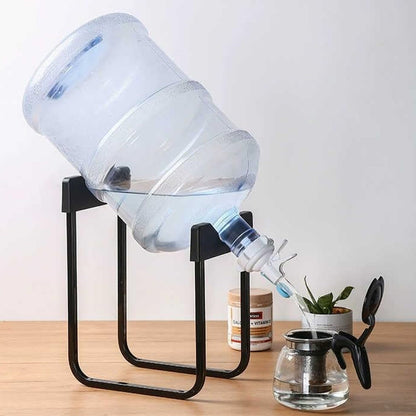 Heavy-duty metal water can bottle dispenser stand for 20-liter bottles, designed by Wukusy, sturdy holder for water bottles.