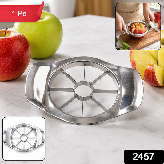 Wukusy stainless steel apple shape fruit cutter and corer, kitchen slicer tool with apple design for easy fruit preparation