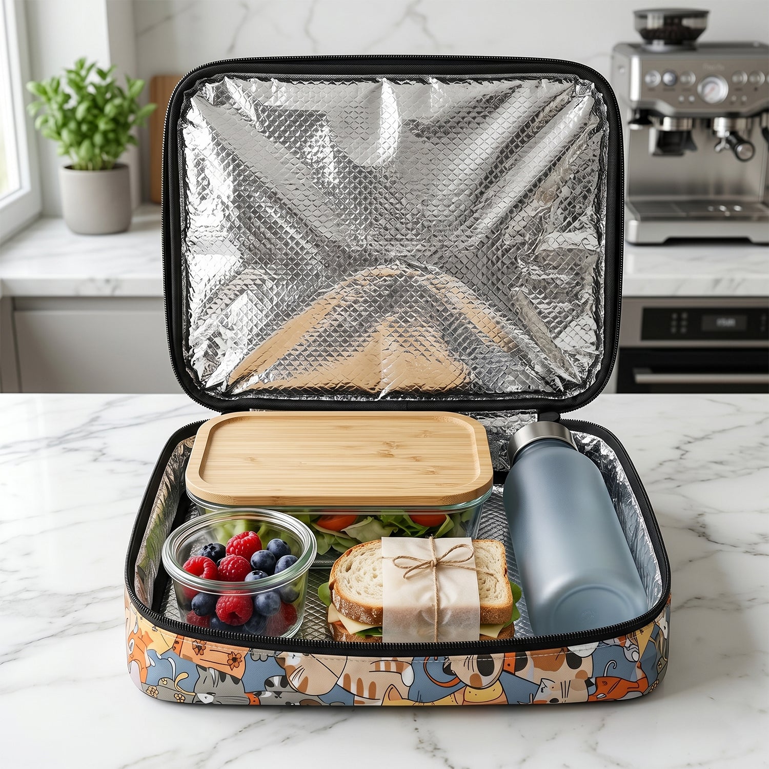 Lightweight Wukusy travel organizer bag with multiple compartments for secure storage of travel essentials.