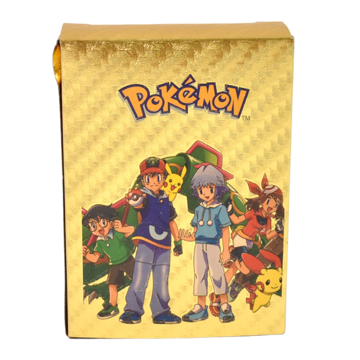Wukusy Pocket Monster Golden Trading Playing Cards set with 55 collectible toy cards featuring colorful monster designs.