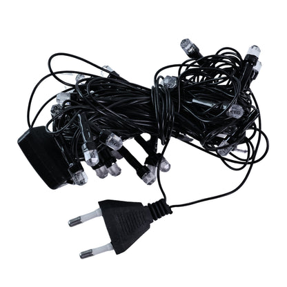 Wukusy 8-meter LED decorative string fairy lights ideal for home decor, with warm white bulbs arranged on a flexible wire.