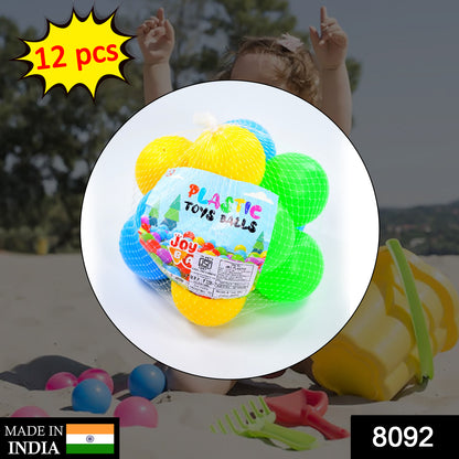 Colorful Wukusy baby premium multicolour balls for toddler play, soft plastic balls for pools, tents, tunnels, indoor and outdoor use