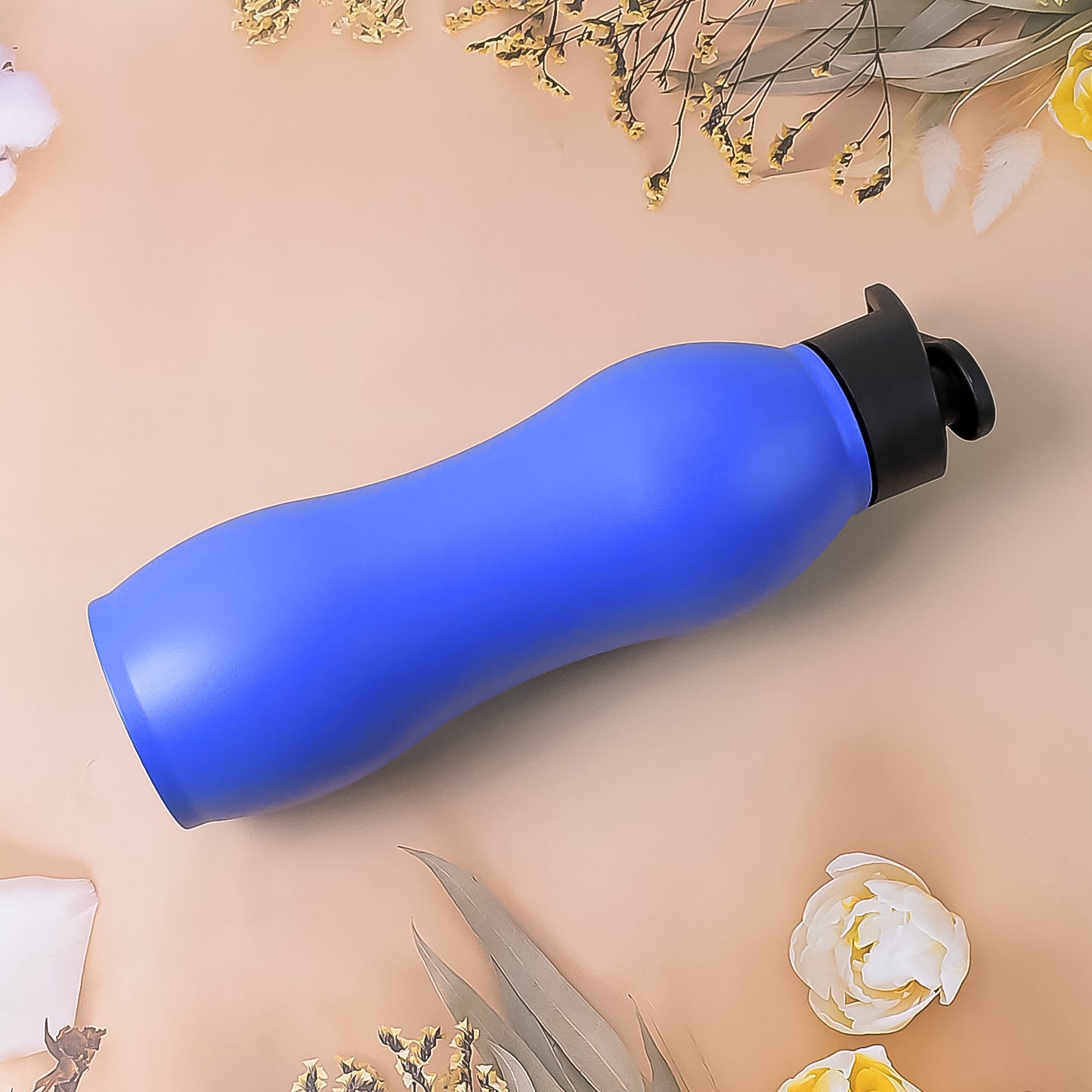 Wukusy stainless steel water bottle, 1000ml capacity, matte finish in mixed colors, eco-friendly hydration container.