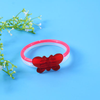 Wukusy glowing butterfly bracelet featuring a delicate butterfly design with luminous accents, crafted for elegant style.