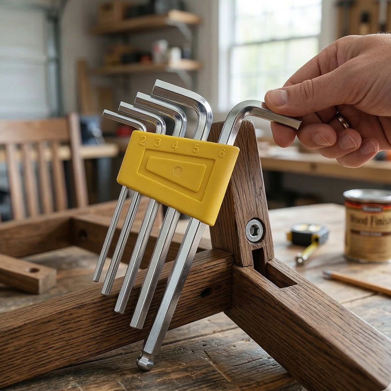 Wukusy Compact Tianmu 9-piece combination tool set with pliers, screwdrivers, and wrenches arranged on a surface