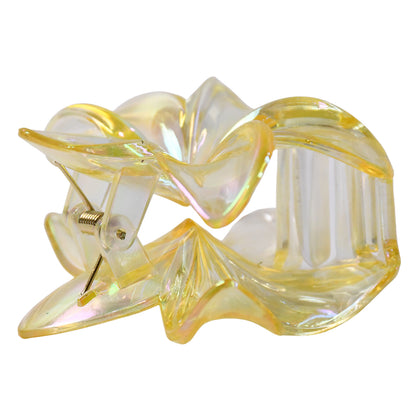 Wukusy matte hair clamp barrette with simple design, decorative charm, and secure hair fixation for face washing or styling.