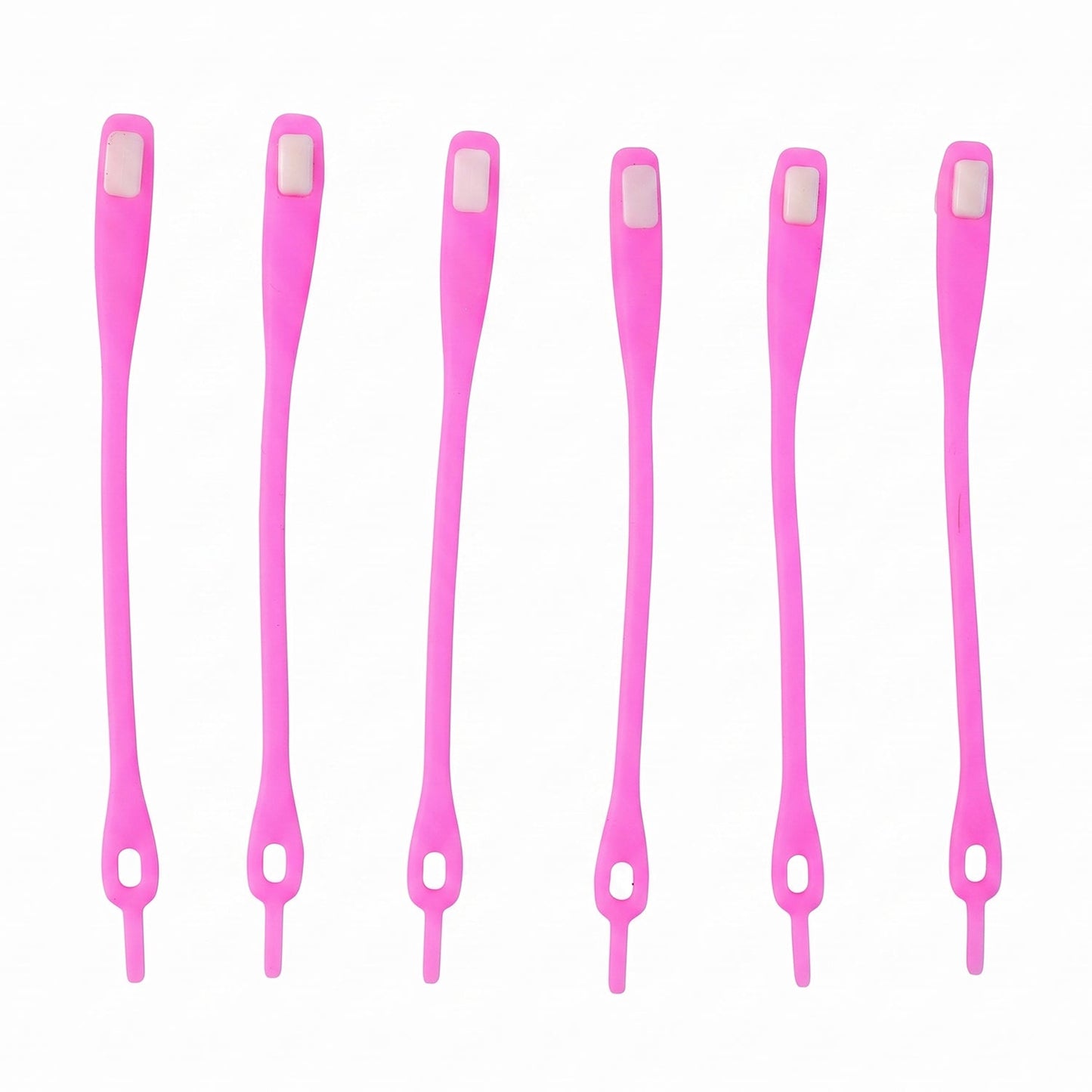 Stretchable Silicone Shoelaces No Tie Elastic Laces For Sneakers (6 Pc)