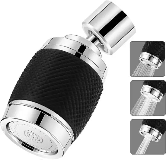 360° swivel kitchen tap spray head attachment, versatile faucet accessory for easy water control and cleaning.