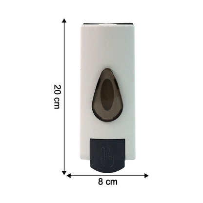 Wall-mounted Wukusy liquid soap dispenser for home use, shown in a modern bathroom setting with a sleek design.