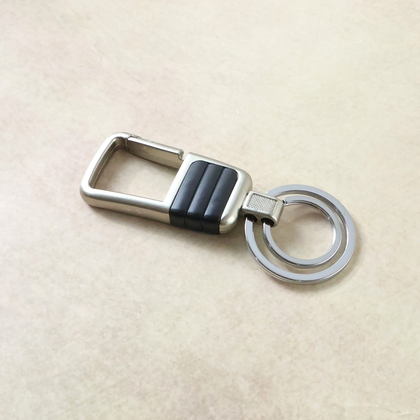 Heavy duty Wukusy metal keychain with a stylish design, featuring a durable metal construction and sleek finish.