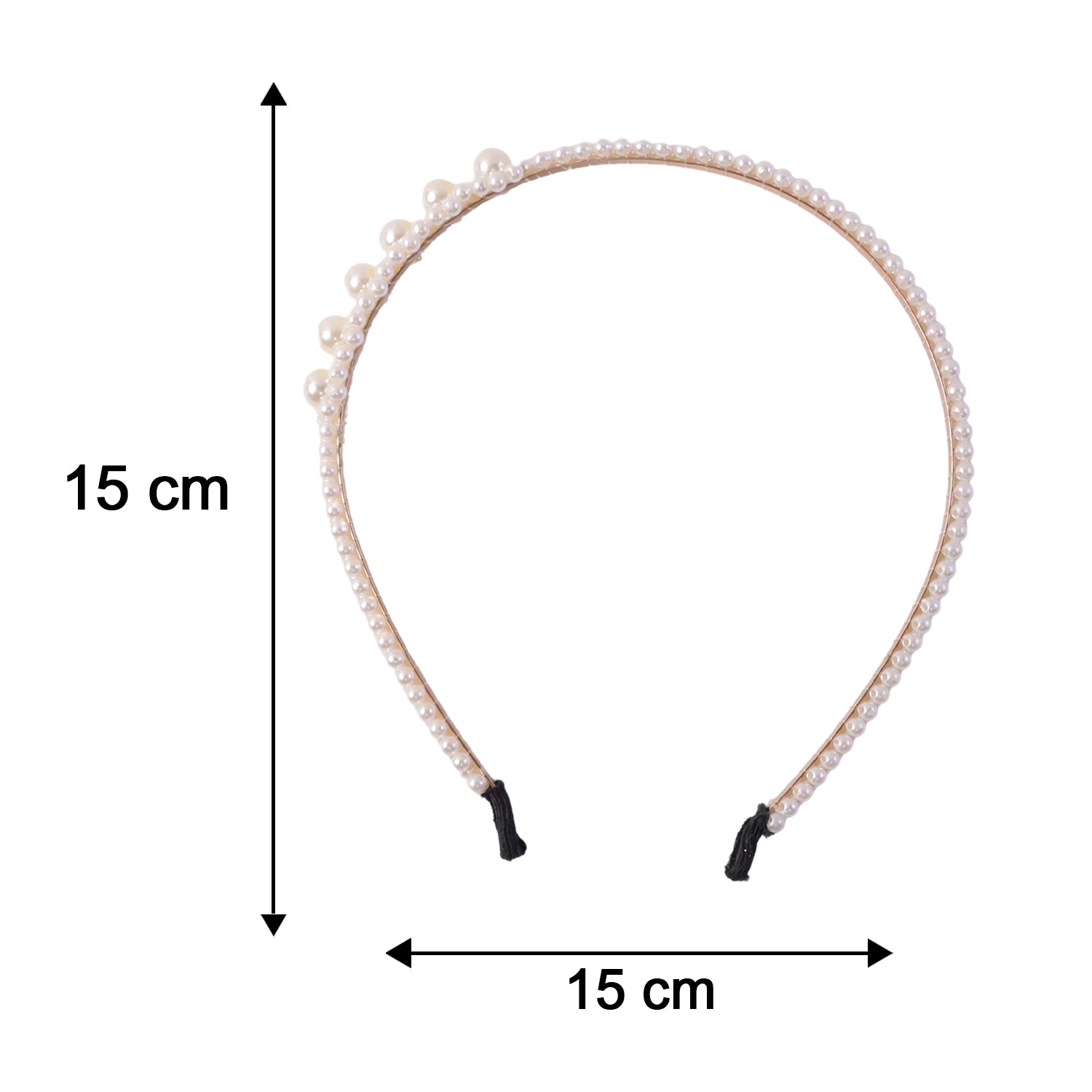 Wukusy pearl beaded designer hairband for women, stylish headband with pearl beads, suitable for elegant hairstyles and accessories.