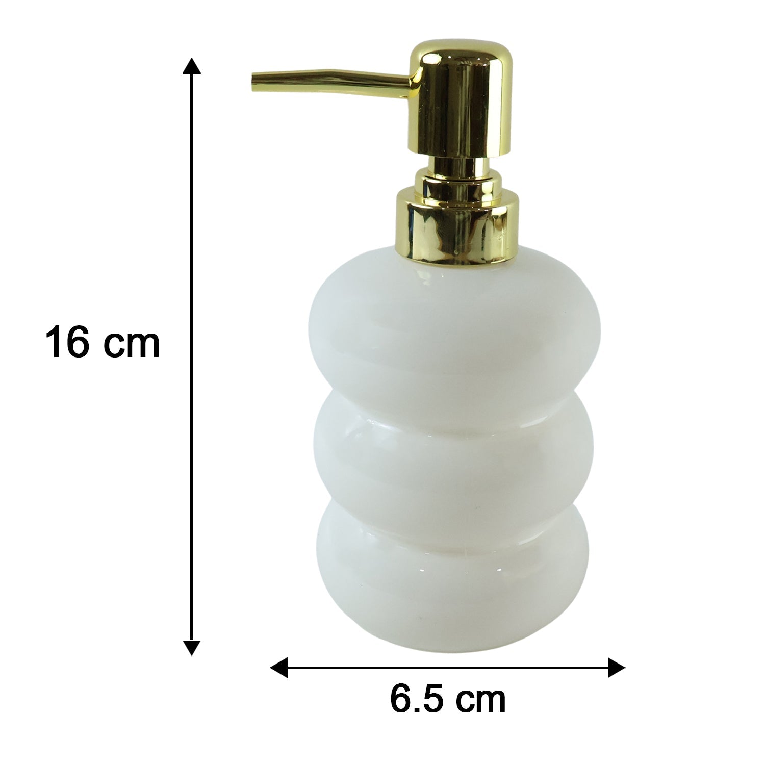 Wukusy glass liquid soap dispenser bottle with gold pump, refillable and elegant for bathroom or kitchen use.