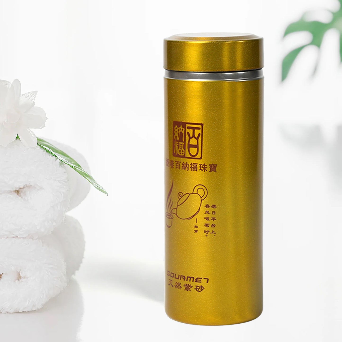 Wukusy 6803 water bottle, 300ml vacuum insulated bottle for driving, reading, cycling, gym, and daily use in a sleek design.