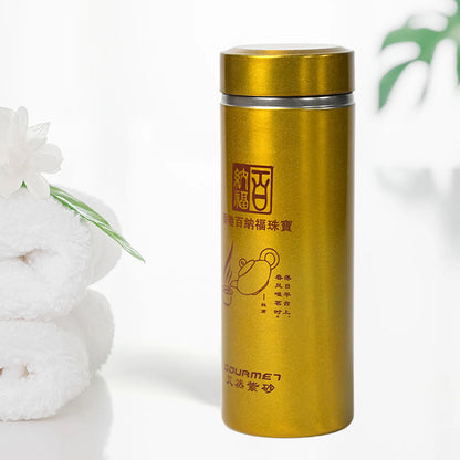 Wukusy 6803 water bottle, 300ml vacuum insulated bottle for driving, reading, cycling, gym, and daily use in a sleek design.