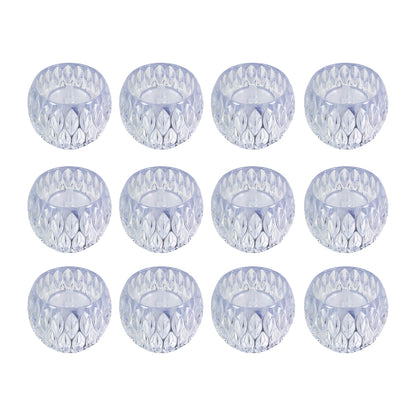 Set of 12 Wukusy crystal-style LED decorative candle lamps for home decor, featuring elegant crystal-like design and warm LED lighting.