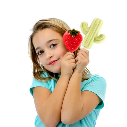 Wukusy cactus-shaped silicone ice cream mold with durable construction for making cactus-shaped popsicles and ice treats.