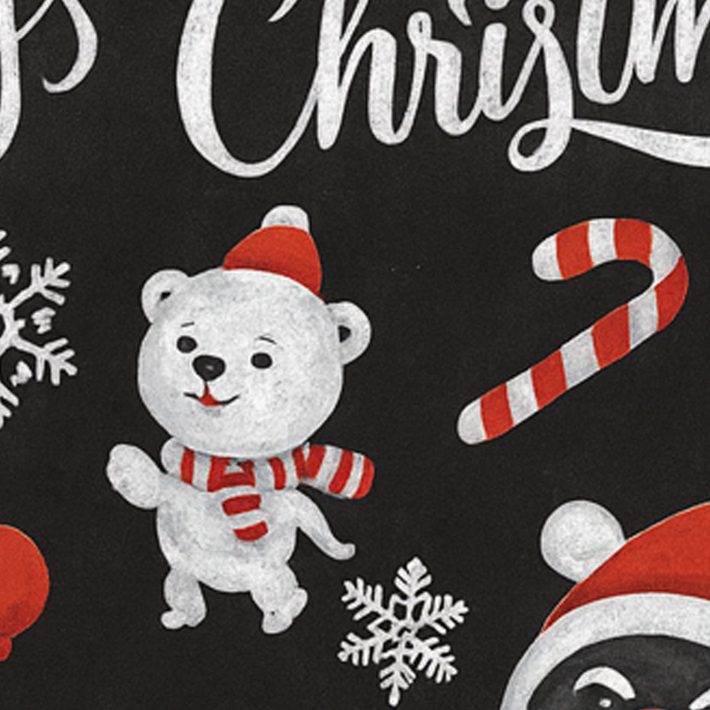 Christmas-themed decorative wall sticker by Wukusy, 90x60 cm, featuring festive holiday designs for home decor.