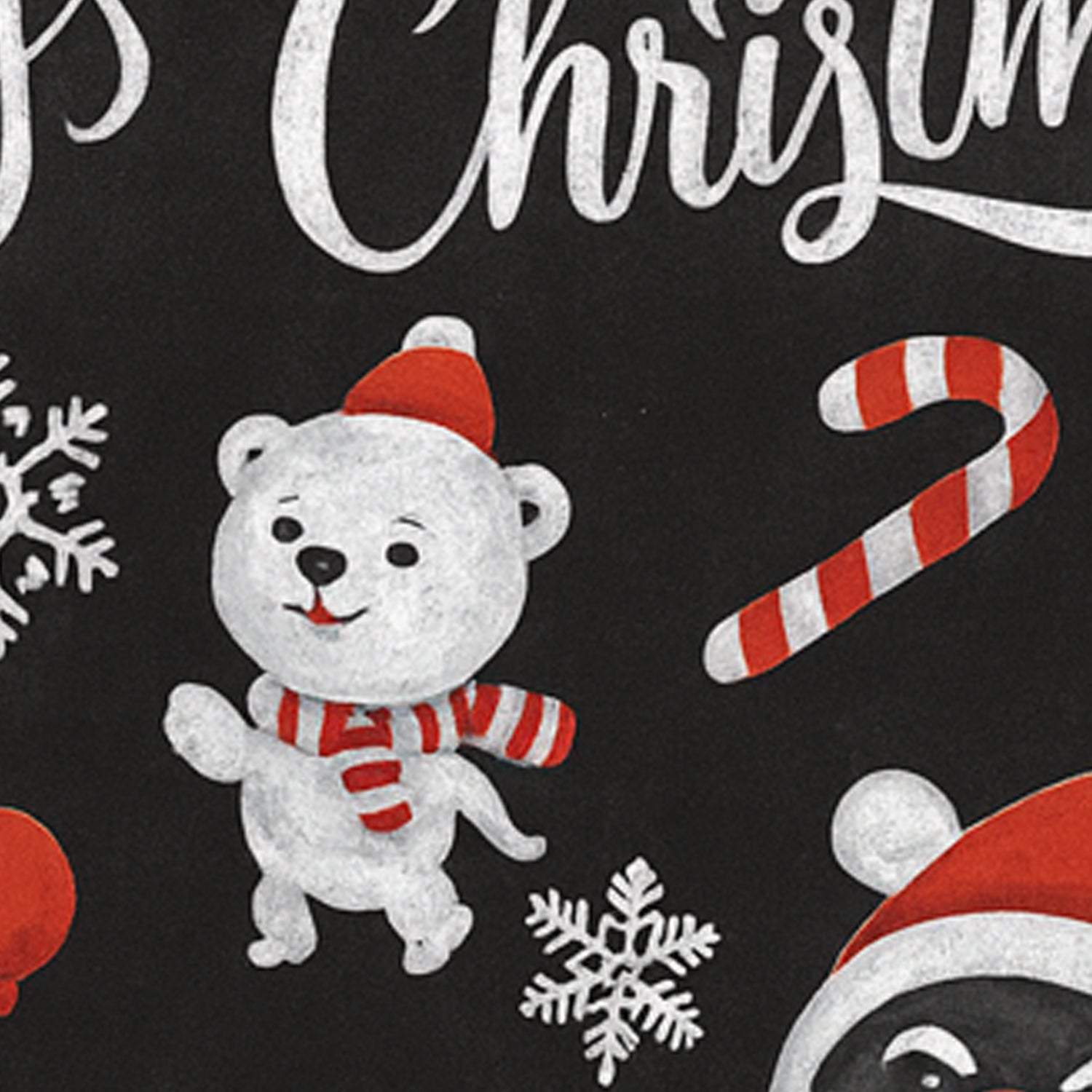 Christmas-themed decorative wall sticker by Wukusy, 90x60 cm, featuring festive holiday designs for home decor.