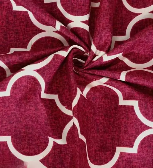 Cotton checked fitted bedsheet in single size with elastic edges, bright pattern, and Ekom brand for cozy bedroom bedding.