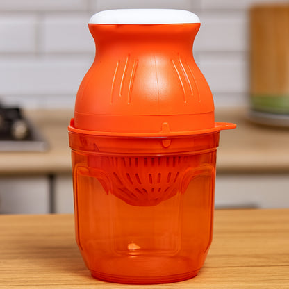 Wukusy Supermom Handheld Manual Juicer for home use, compact kitchen tool for fresh juice extraction, shown in image.