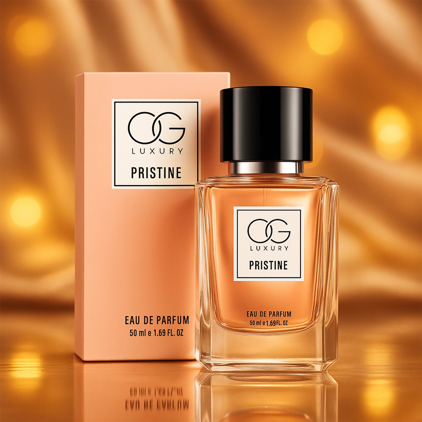 Wukusy OG Luxury Pristine Eau De Parfum 50ml bottle, elegant design for health and beauty fragrance collection.