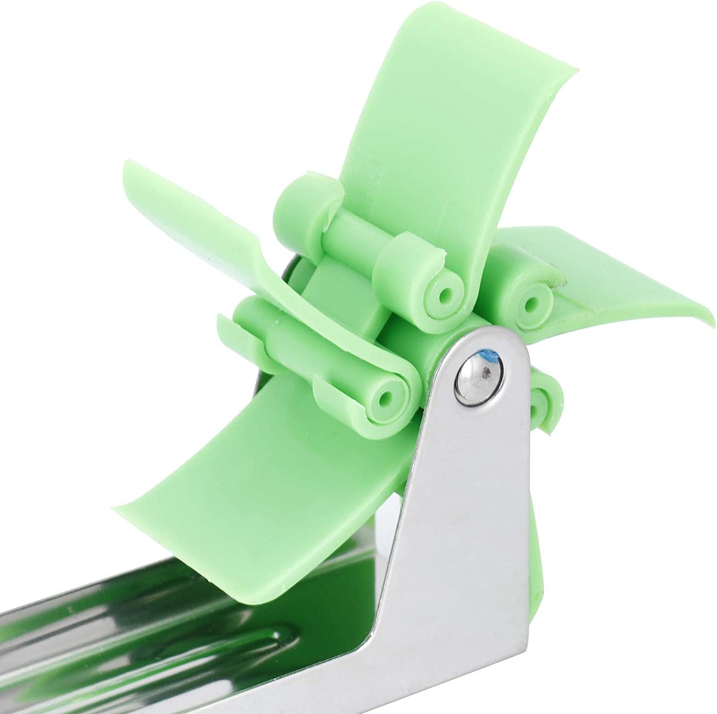Wukusy stainless steel watermelon cutter and slicer with windmill design, kitchen tool for easy watermelon peeling and slicing.