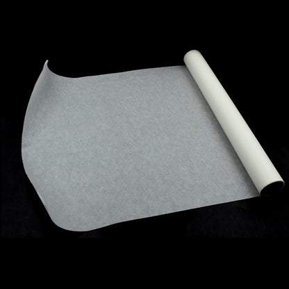 Wukusy non-stick microwave oven proof parchment paper for baking, grilling, and cooking; white, easy to tear and clean.