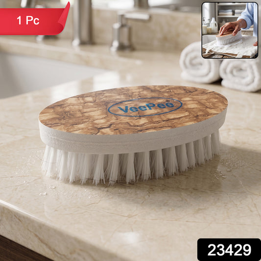 Wukusy diamond cloth washing brush, compact size, with sturdy handle and bristles for cleaning cloths and surfaces effectively.