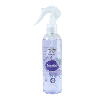 Wukusy Next Premium English Leather lavender air freshener spray 250ml bottle with a sleek design and lavender scent label