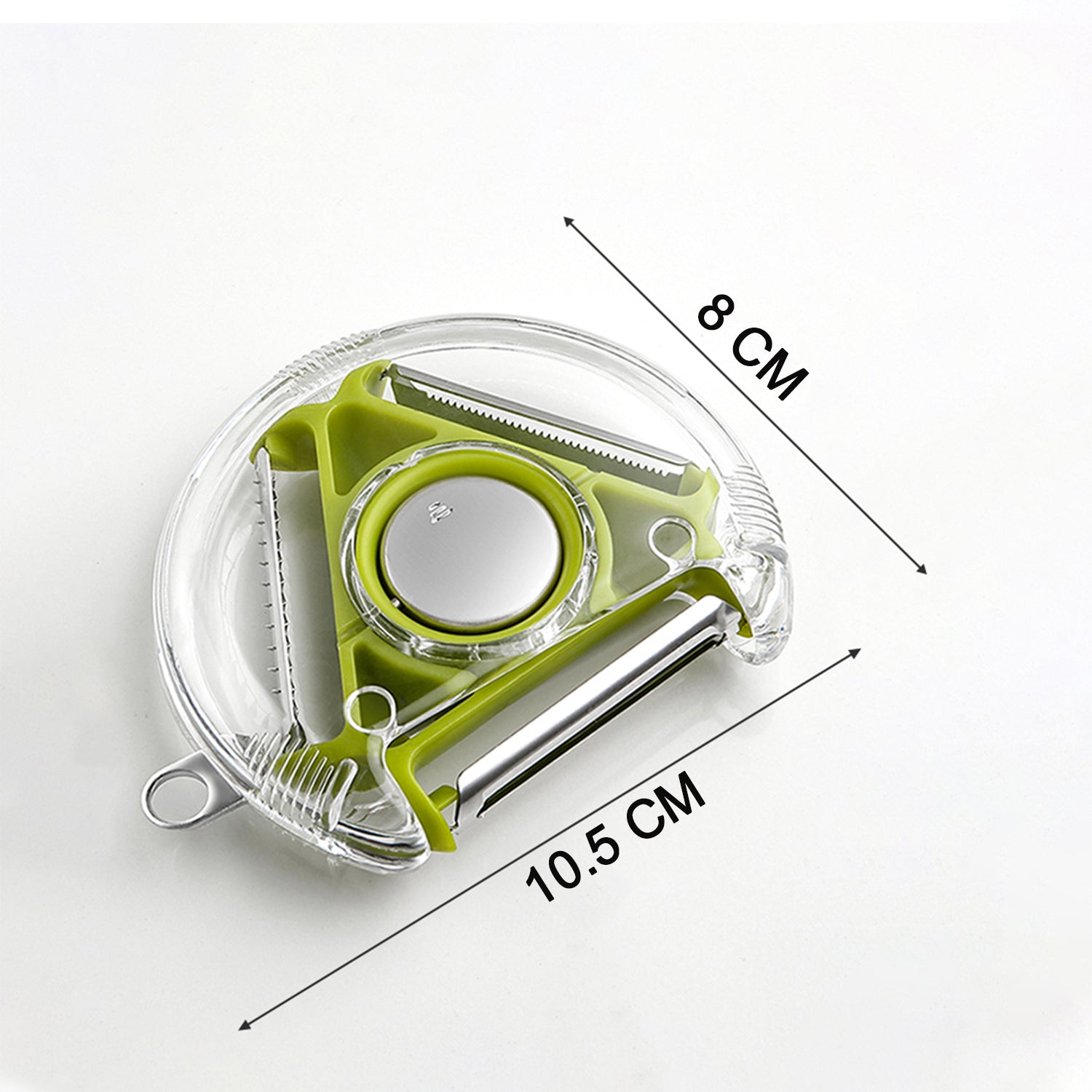 Wukusy 2774 round planer peeler and cutter vegetable slicer with ergonomic handle and stainless steel blade for kitchen prep.