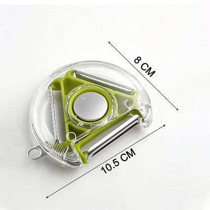 Wukusy 2774 round planer peeler and cutter vegetable slicer with ergonomic handle and stainless steel blade for kitchen prep.