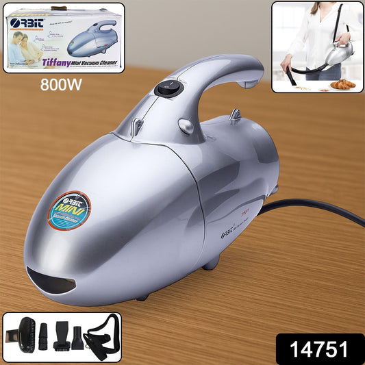 Wukusy Orbit high power handheld mini vacuum cleaner with 800W motor, compact design, and ergonomic handle for easy cleaning.