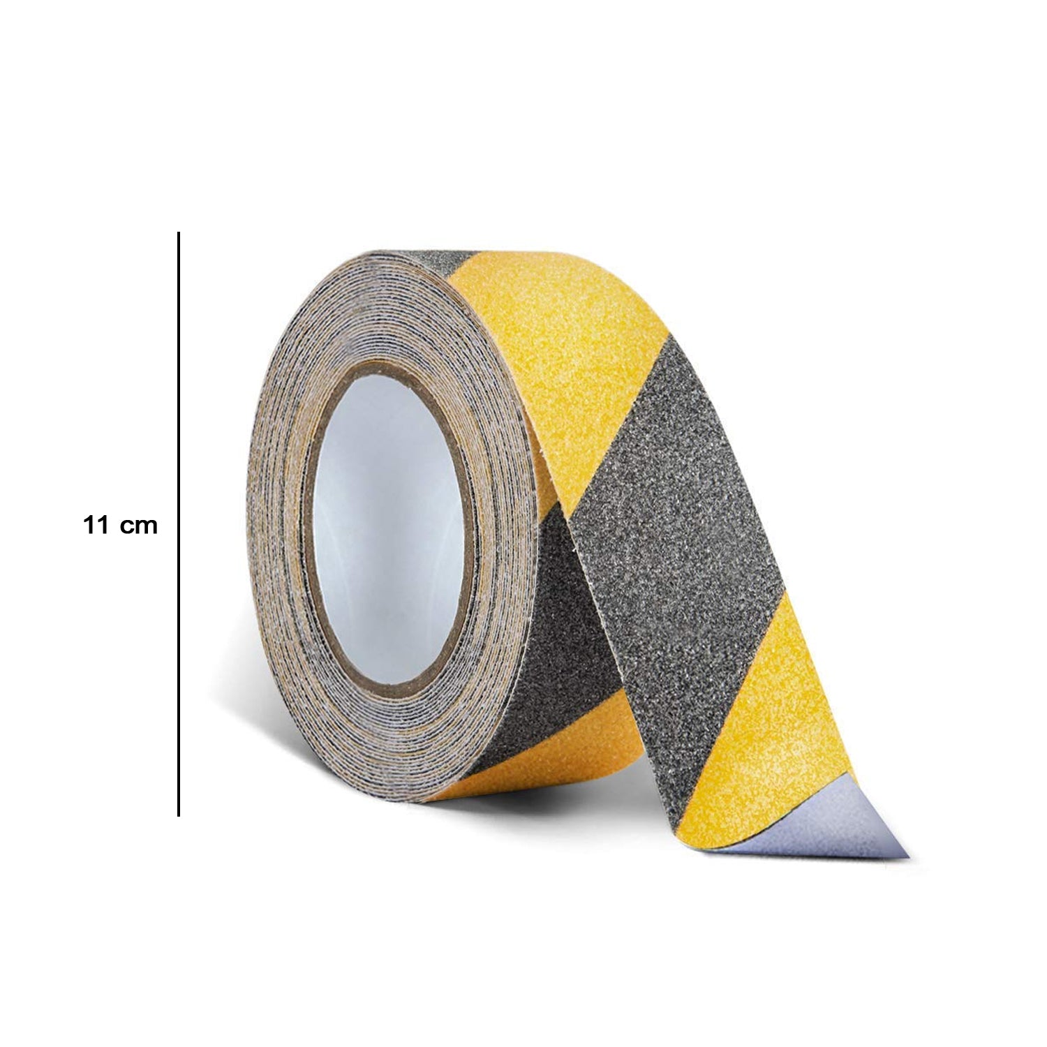 Wukusy heavy duty anti-slip safety tape 110x25mm on a surface, designed to prevent slipping and improve safety.