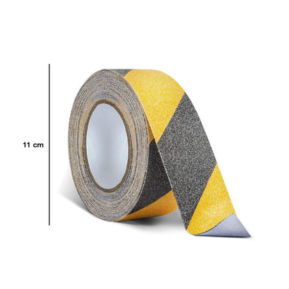 Wukusy heavy duty anti-slip safety tape 110x25mm on a surface, designed to prevent slipping and improve safety.