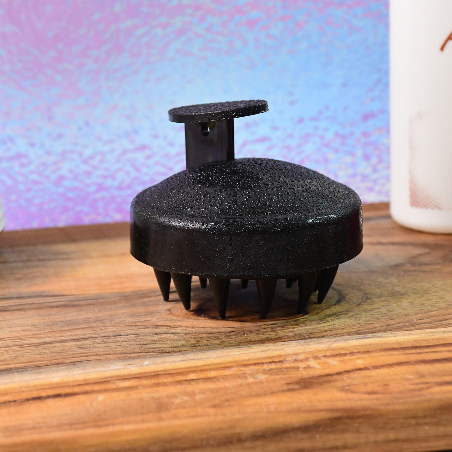 Wukusy scalp massager shampoo brush with soft bristles for gentle scalp cleansing and massage.