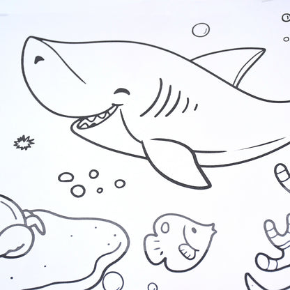 Wukusy fun and educational coloring roll toy with colorful illustrations for kids to color and learn.