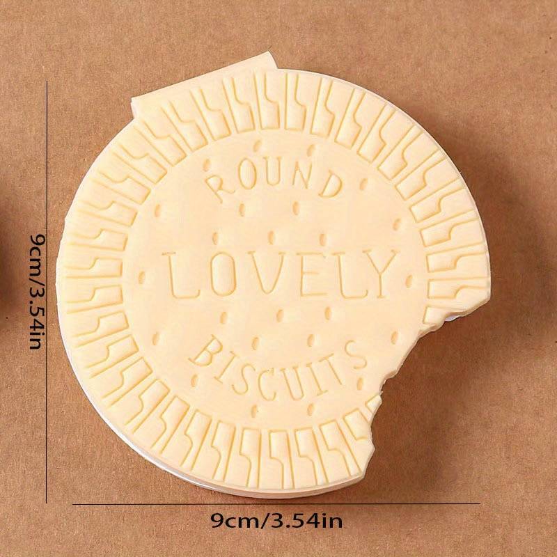 Wukusy 4145 round biscuits-themed diary notebook with original biscuit scent, ideal for writing practice and early learning.