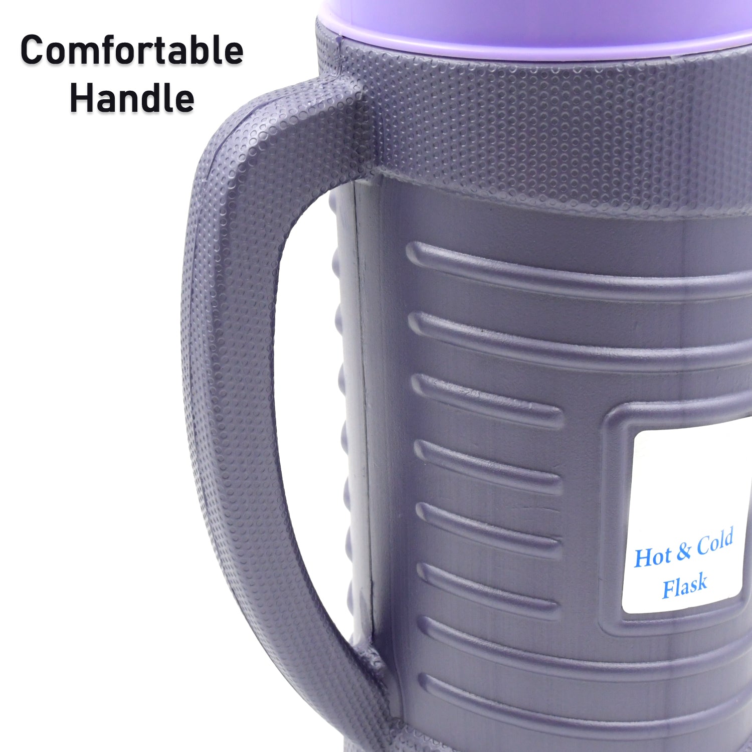 Wukusy insulated thermos flask with plastic inner and steel exterior, 1200ml capacity, leak-proof design, ideal for hot and cold beverages