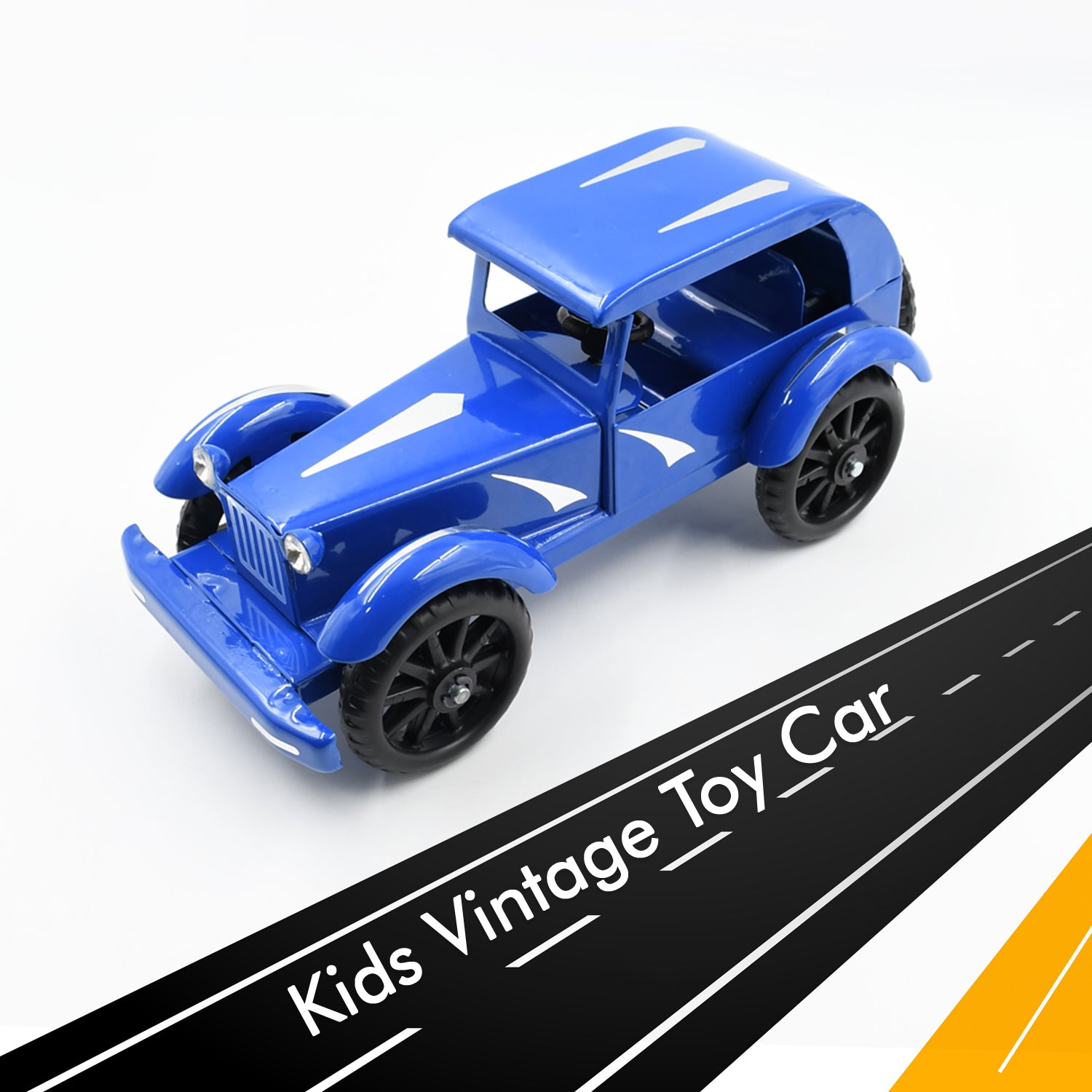 Vintage Wukusy metal toy car, 10-inch full metal body alloy model of classic retro car, unbreakable and durable vintage vehicle.