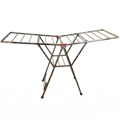Heavy Duty Foldable Clothes Drying Rack With Wings For Indoor And Outdoor (1 Pc)
