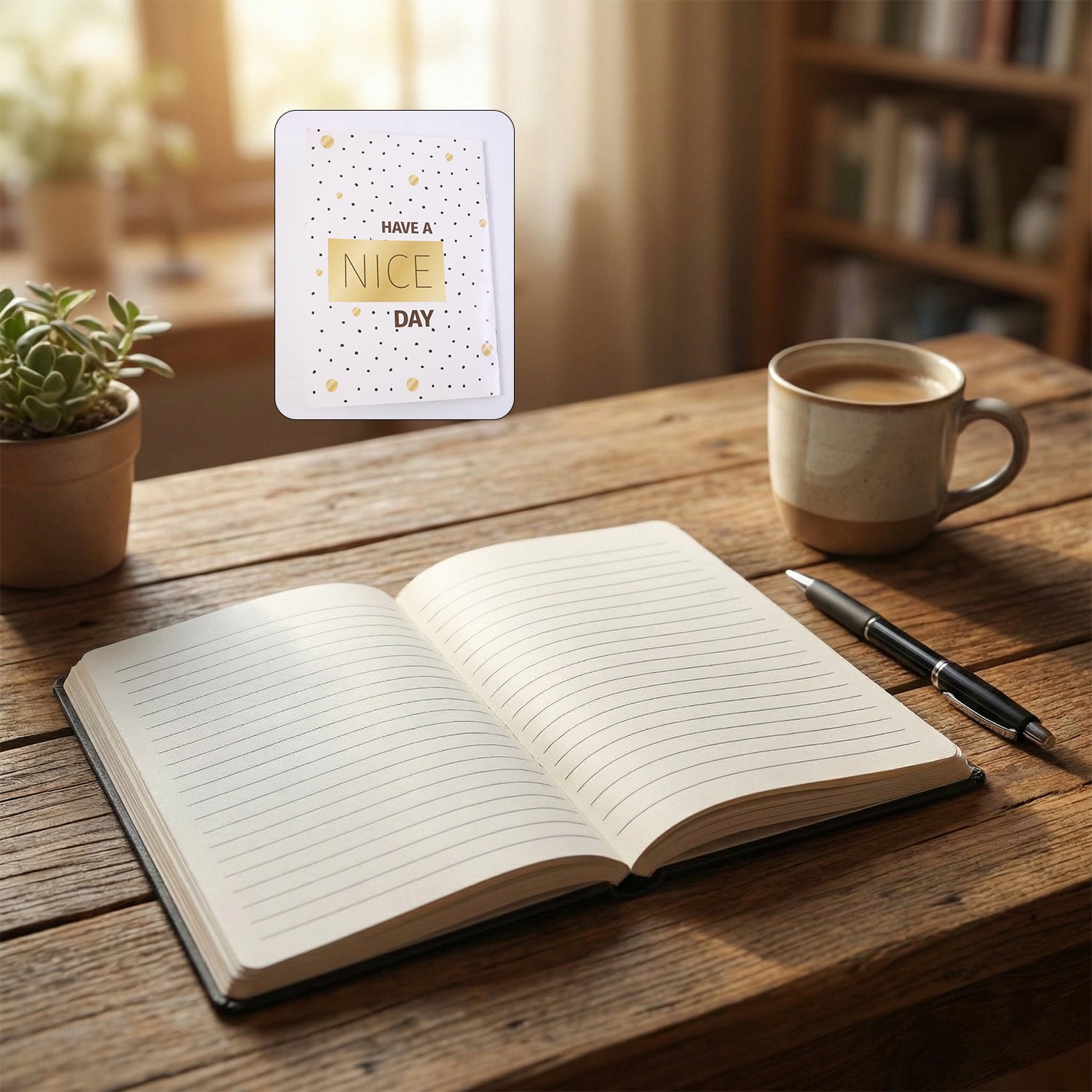 Wukusy compact ruled notebook with 120x85mm pages and a soft cover, perfect for notes and quick sketches.