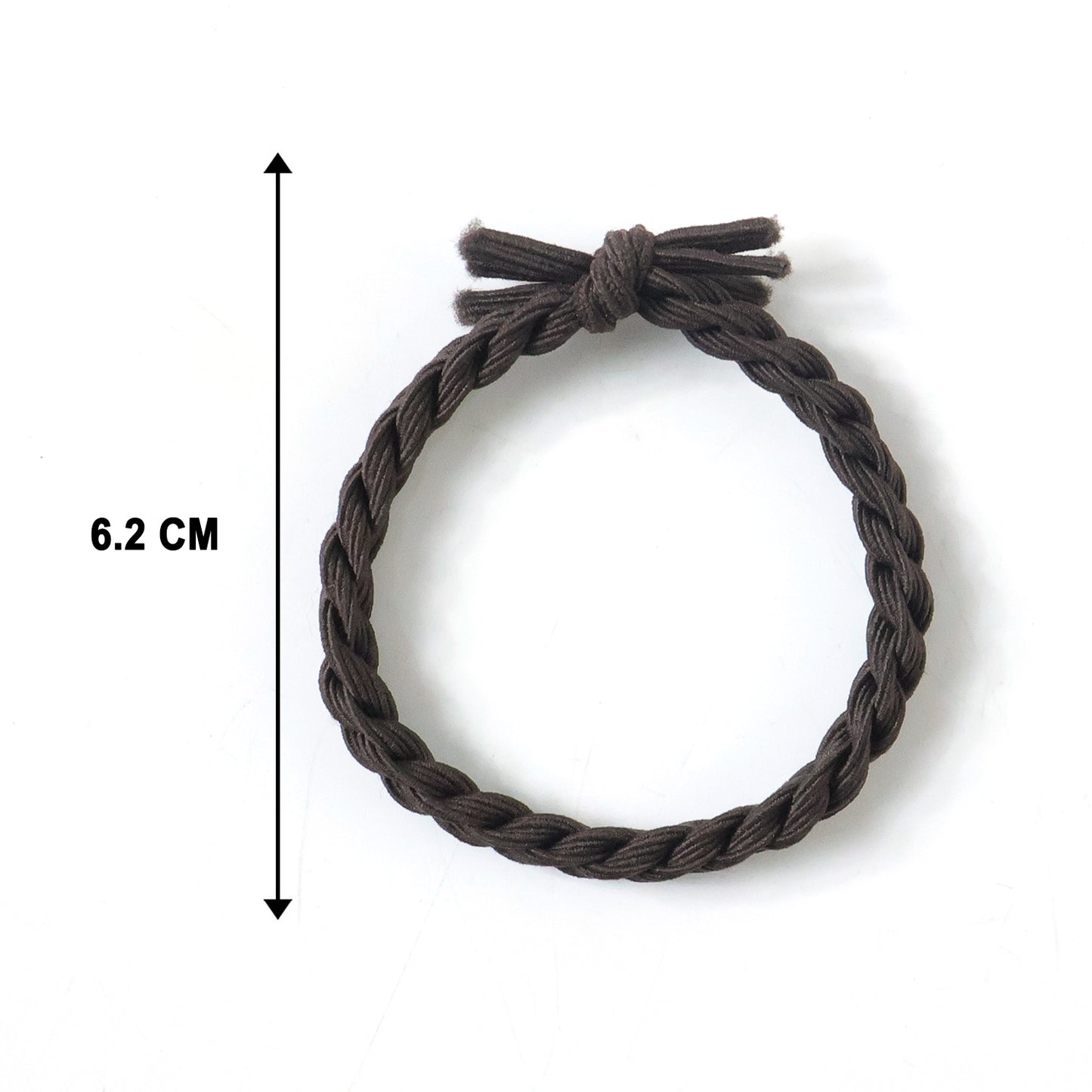 Wukusy braided elastic hair bands set with multiple colorful stretch hair ties on a white background