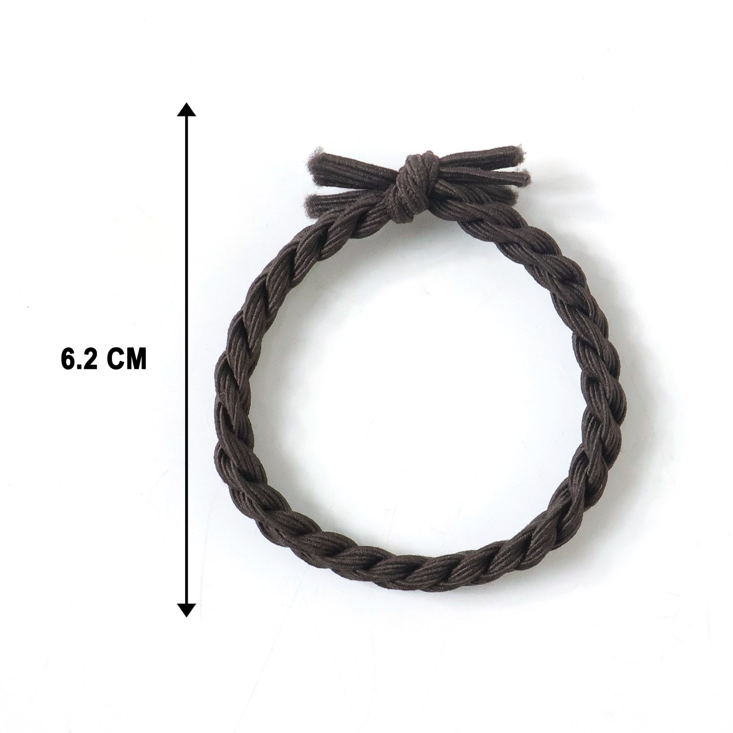 Wukusy braided elastic hair bands set with multiple colorful stretch hair ties on a white background