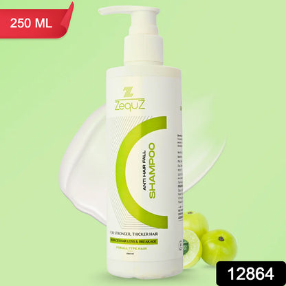 Wukusy Zequz Anti Hair Fall Shampoo in a 250ml bottle, designed to reduce hair fall and promote healthy scalp.