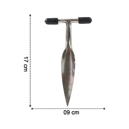 Wukusy stainless steel coconut breaker tool with T-handle for cracking coconuts in the home and kitchen.