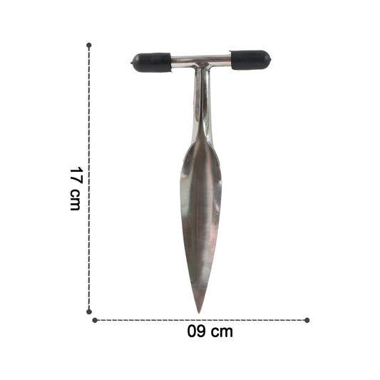 Wukusy stainless steel coconut breaker tool with T-handle for cracking coconuts in the home and kitchen.